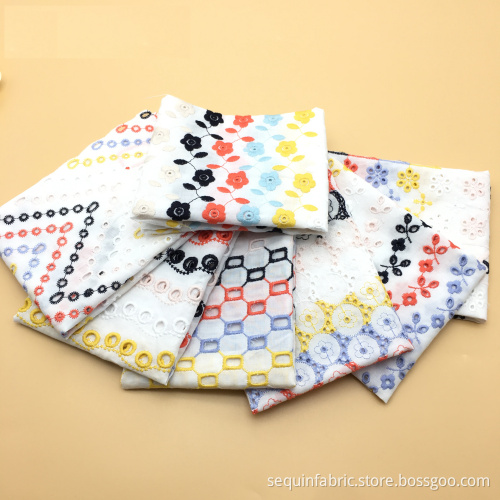 Embroidery suiss lace Japanese Fabric Cotton For Wholesales